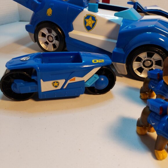 Paw Patrol Chase 2 in 1 Transforming Cruiser Toy Car Lights And Sound-tested - Picture 4 of 12